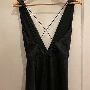 Size 4 Topshop wideleg plunge jumpsuit